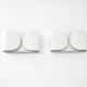 White "Foglio" wall lights by Tobia & Afra Scarpa for Flos, 1960s.