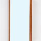 Minimalist Aarhus mid-century teak wall mirror / Danish modern design / 1960s / 1970s