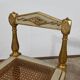 Golden and Grey-Green Wooden Bench, Directoire Style – Late 19th Century