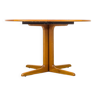 Danish Round Teak Dining Table with Extensions by CFC Silkeborg, 1970s