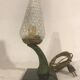 Lampe flamme marbre & bronze