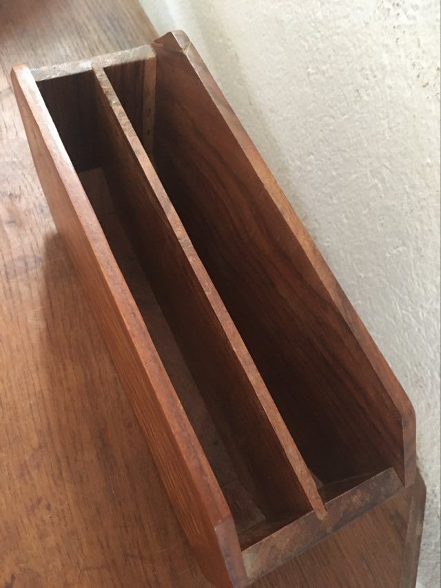 Indian wooden letter holder