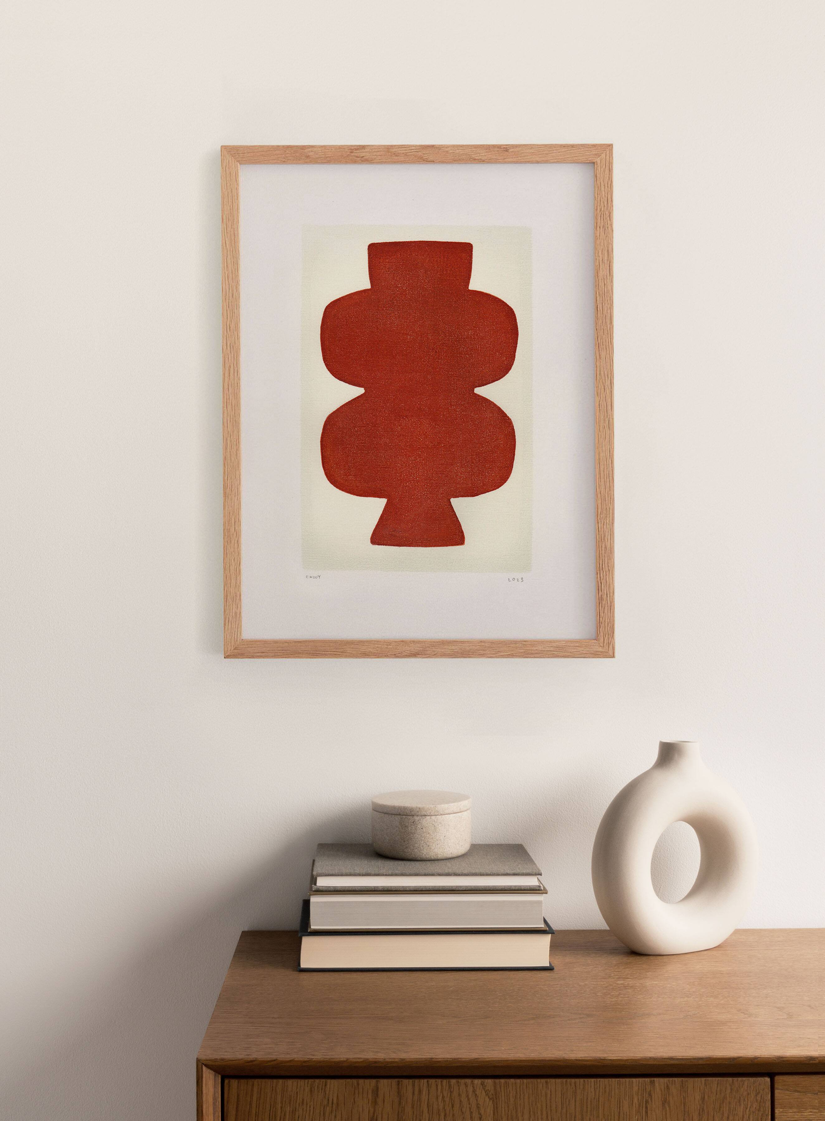 Abstract painting on paper - opra H401 - 30x40 - signed eawy