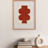 Abstract painting on paper - opra H401 - 30x40 - signed eawy