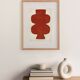 Abstract painting on paper - opra H401 - 30x40 - signed eawy
