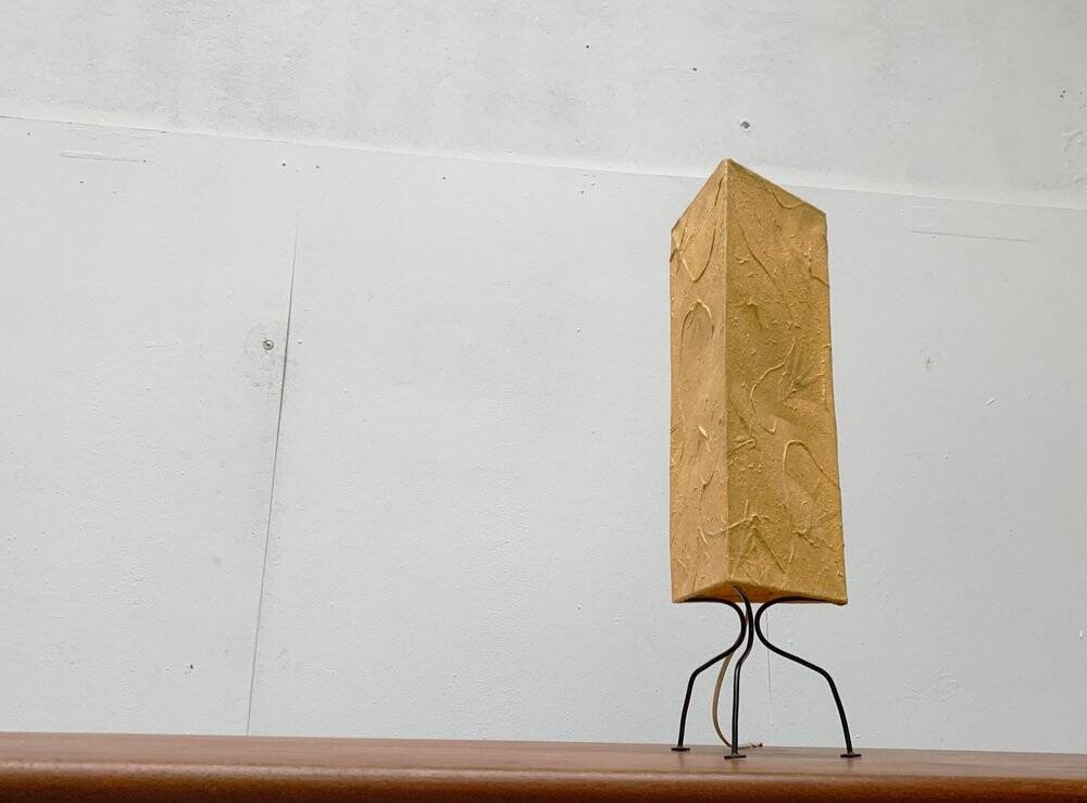Mid-century tripod paper table lamp