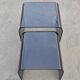 Pair of Waterfall nesting tables in tinted glass attributed to FIAM 1980s.