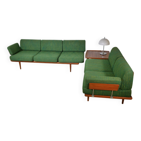 Ensemble de canapés en teck par Peter Hvidt et Orla Mølgaard Nielsen, ensemble de 3, années 1960.