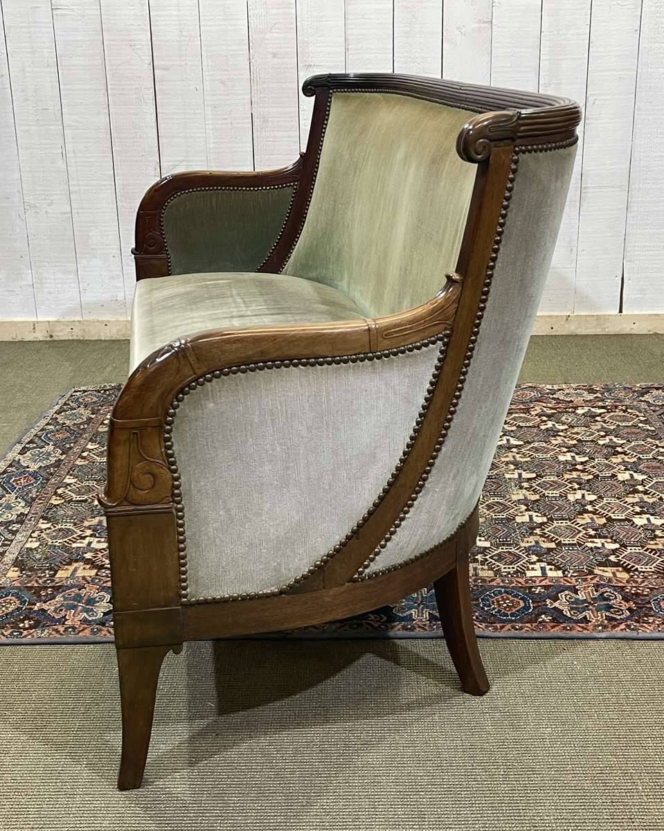 19th century Empire mahogany bench