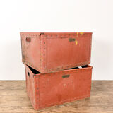 Set of two red storage boxes Trafitol, Gent