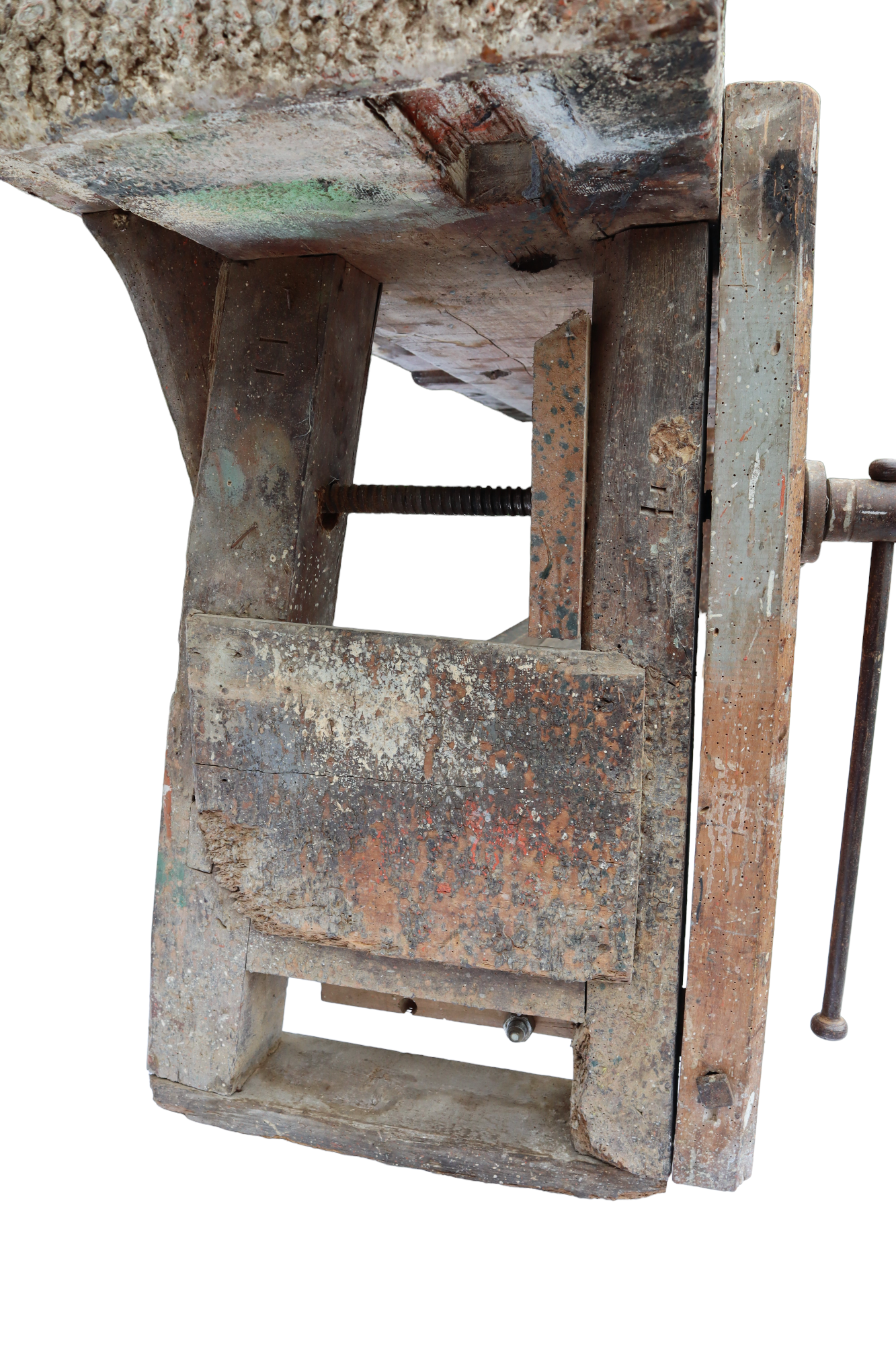 Wooden workbench xxl industrial character welder weathered 251cm