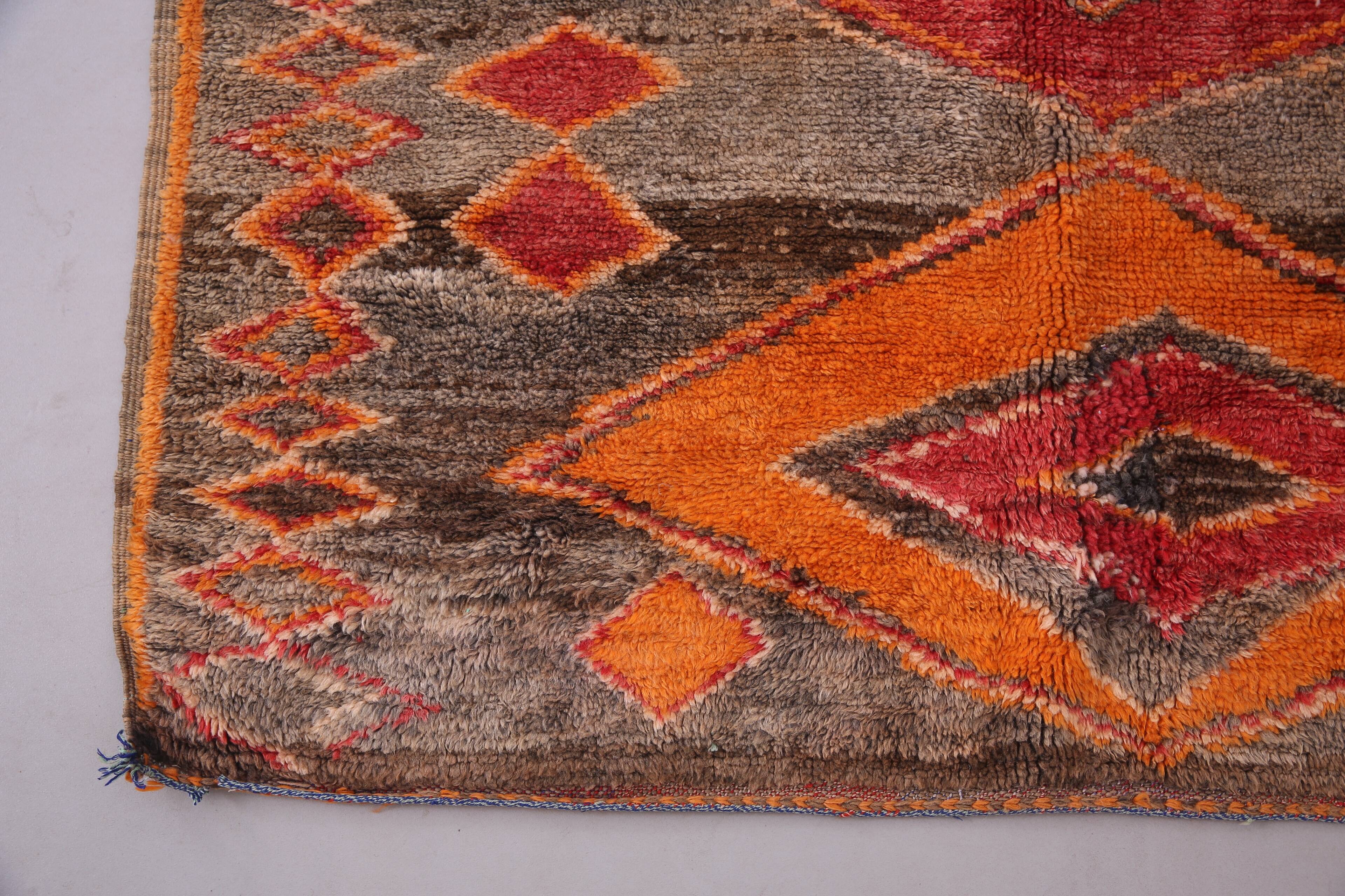 Vintage Moroccan Rug 159 x 238 cm - Bohemian Berber Rug - Antique Wool Rug