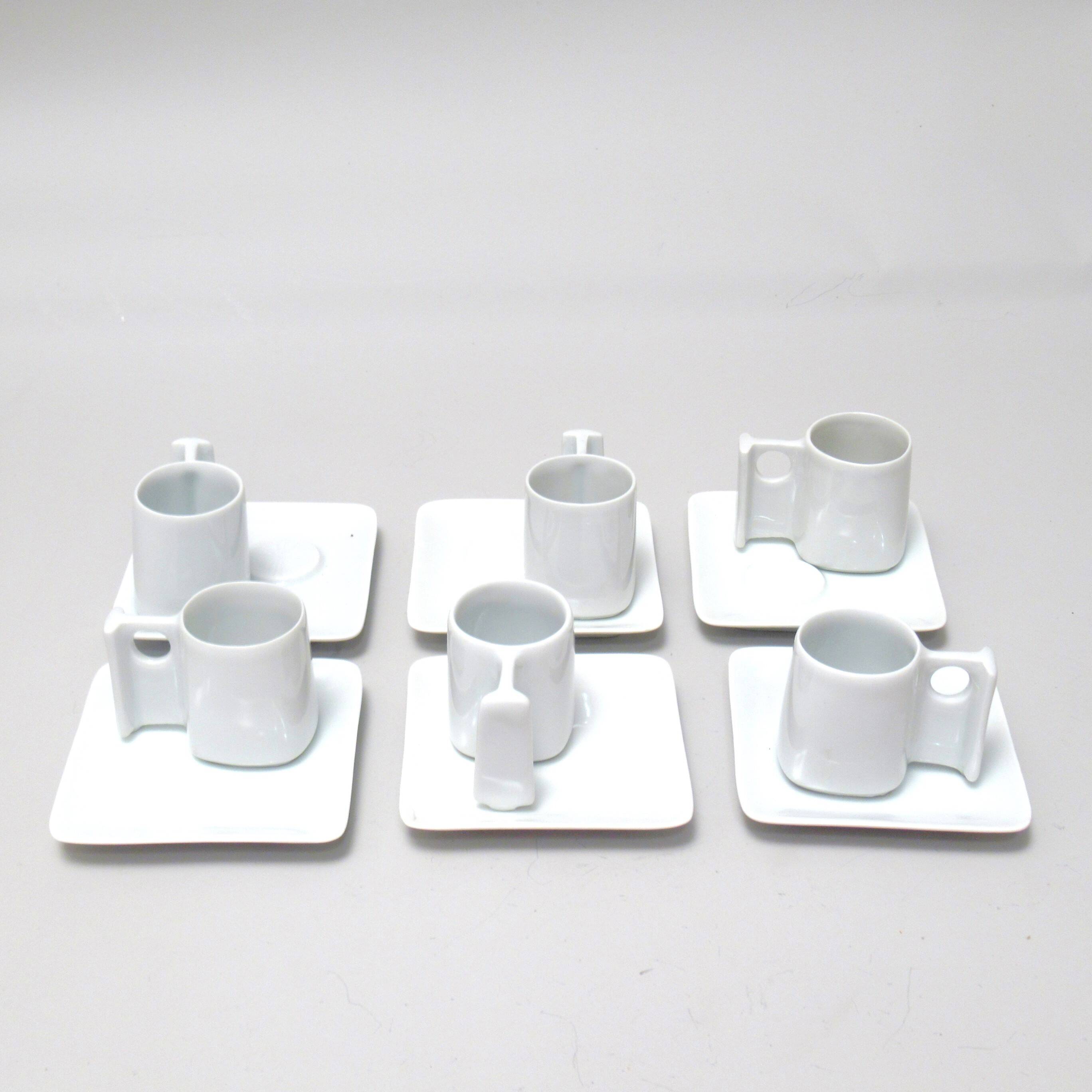René Bertoux Virebent porcelain coffee service 1970