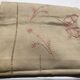Sheet 2 places linen new embroidered BD pink dark beige canvas