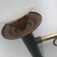 Empire style torch wall sconce
