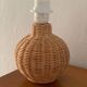 Pied de lampe en rotin