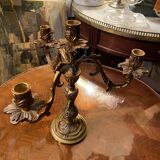 Bronze candle holder