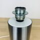 Reggiani cylinder lamp brushed metal 70s