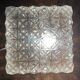 Vintage square molded glass ceiling light