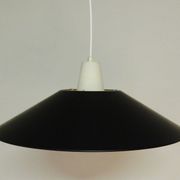 Suspension mid-century noire et blanche 1950s