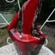 Large Vallauris pitcher in enamelled ceramic from the 60s