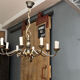 Lustre laiton, 10 feux