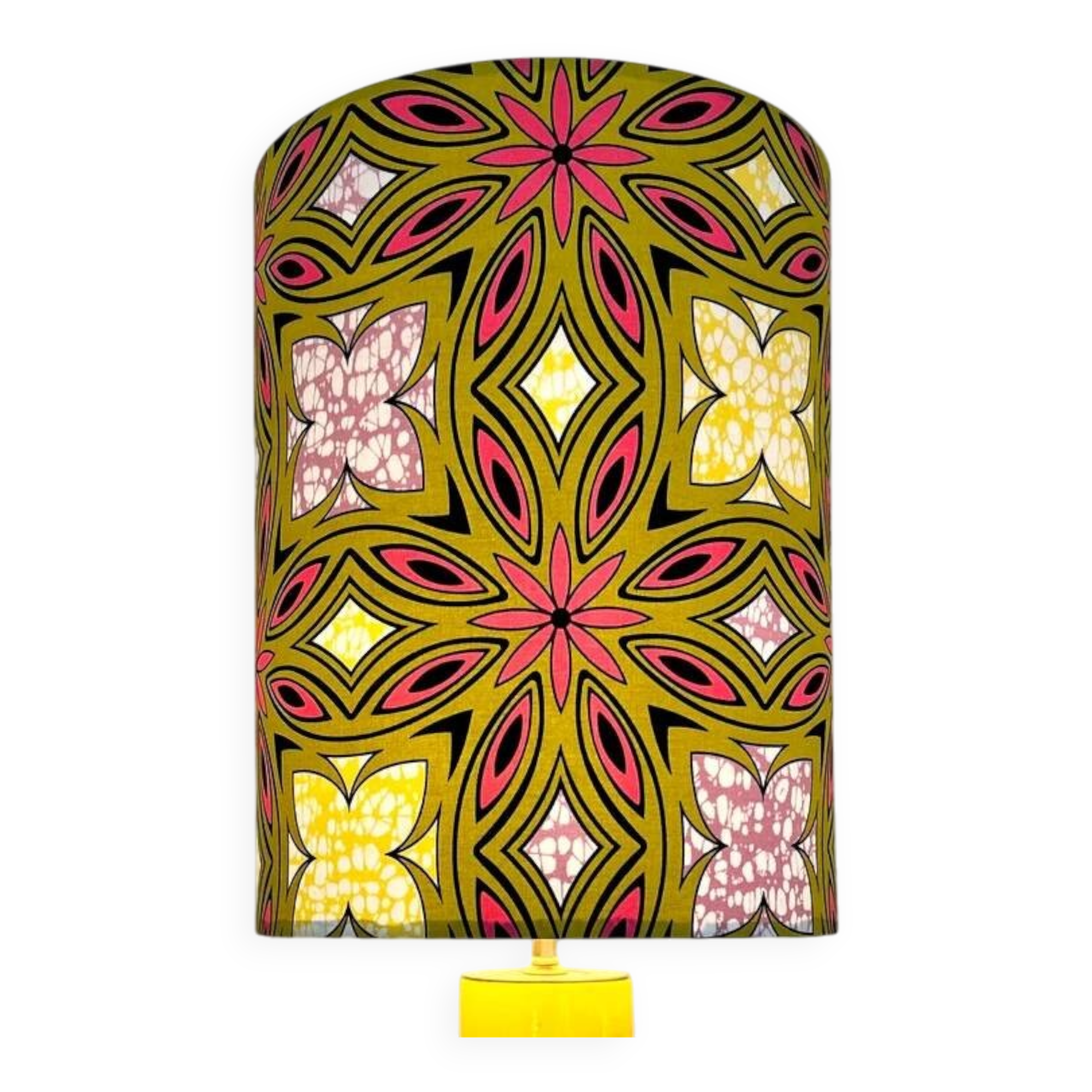 Dopamin Decor - Lampshade made from colourful African batik fabric