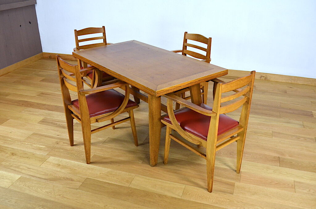 Dining table signed René Gabriel year 1950