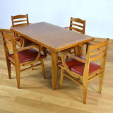 Dining table signed René Gabriel year 1950