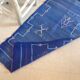 Carpet vintage in majorelle blue sabra 120 x 53 cm