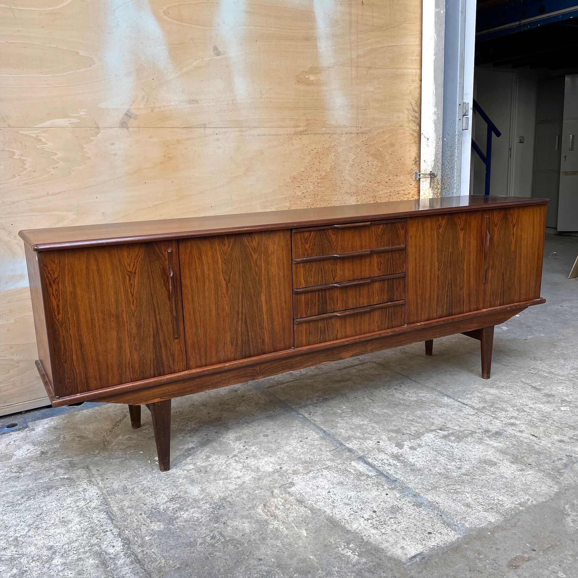 Scandinavian rosewood sideboard