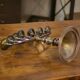 Pair of brass and copper candlesticks 1950s