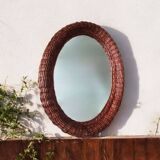 Wicker mirror