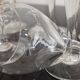 set of 9 glasses of white wine / port "balloon" with crystal foot 40s-50s