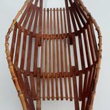 Empty basket vintage bamboo pocket