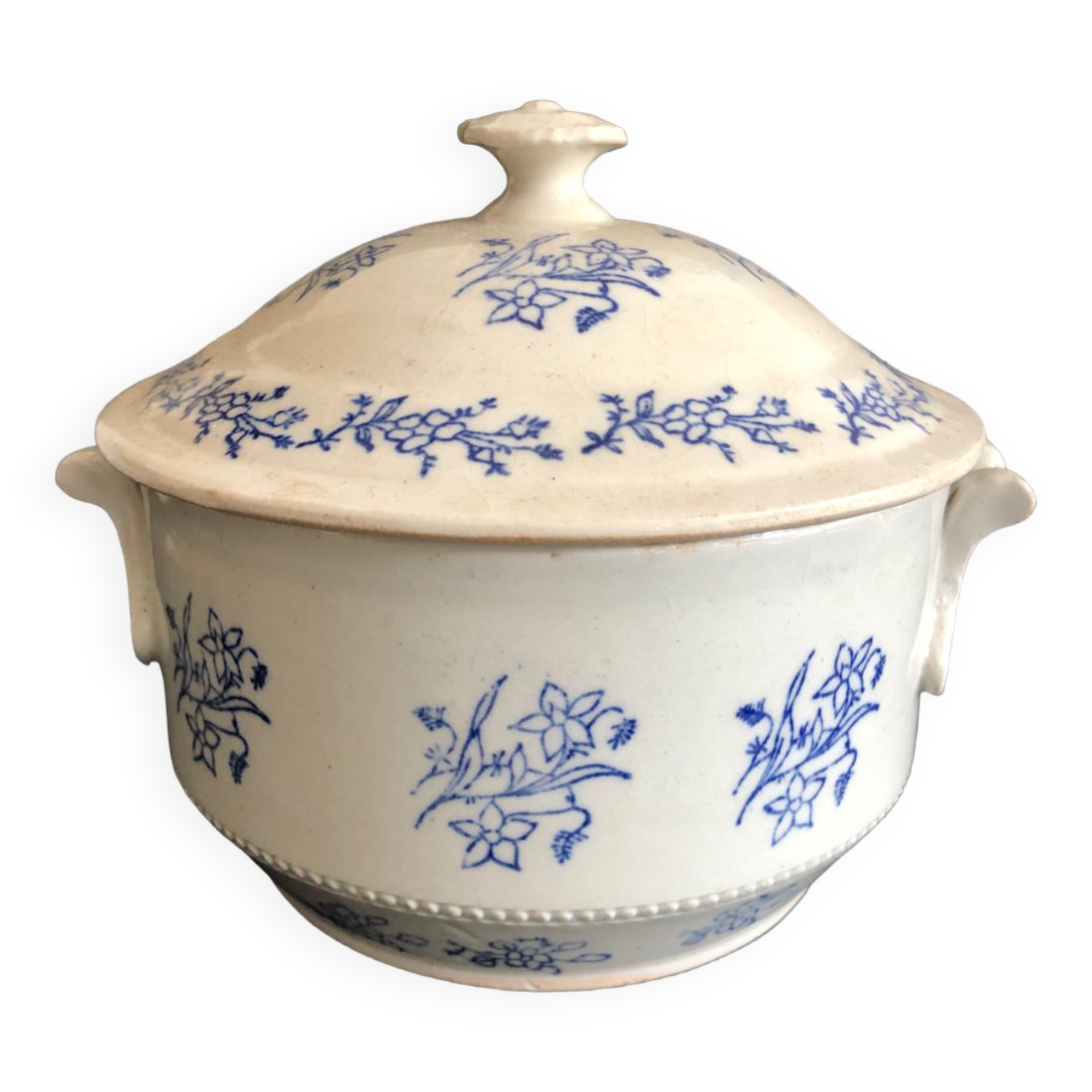 Vintage sandstone soup tureen from Saint Uze