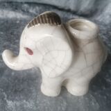 Former pyrogen art deco faience crackthe shape of elephant
