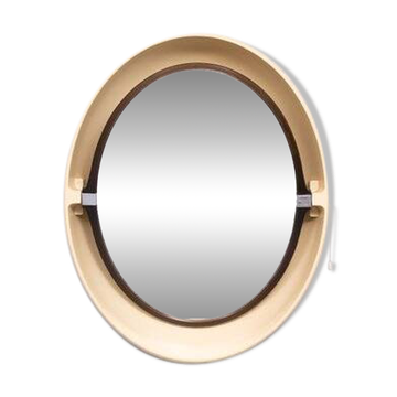 Vintage Allibert mirror with light, 1970s