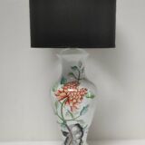 vintage peony decor lamp base