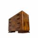 Walnut burl commode, Italian Art Deco, 1940s.