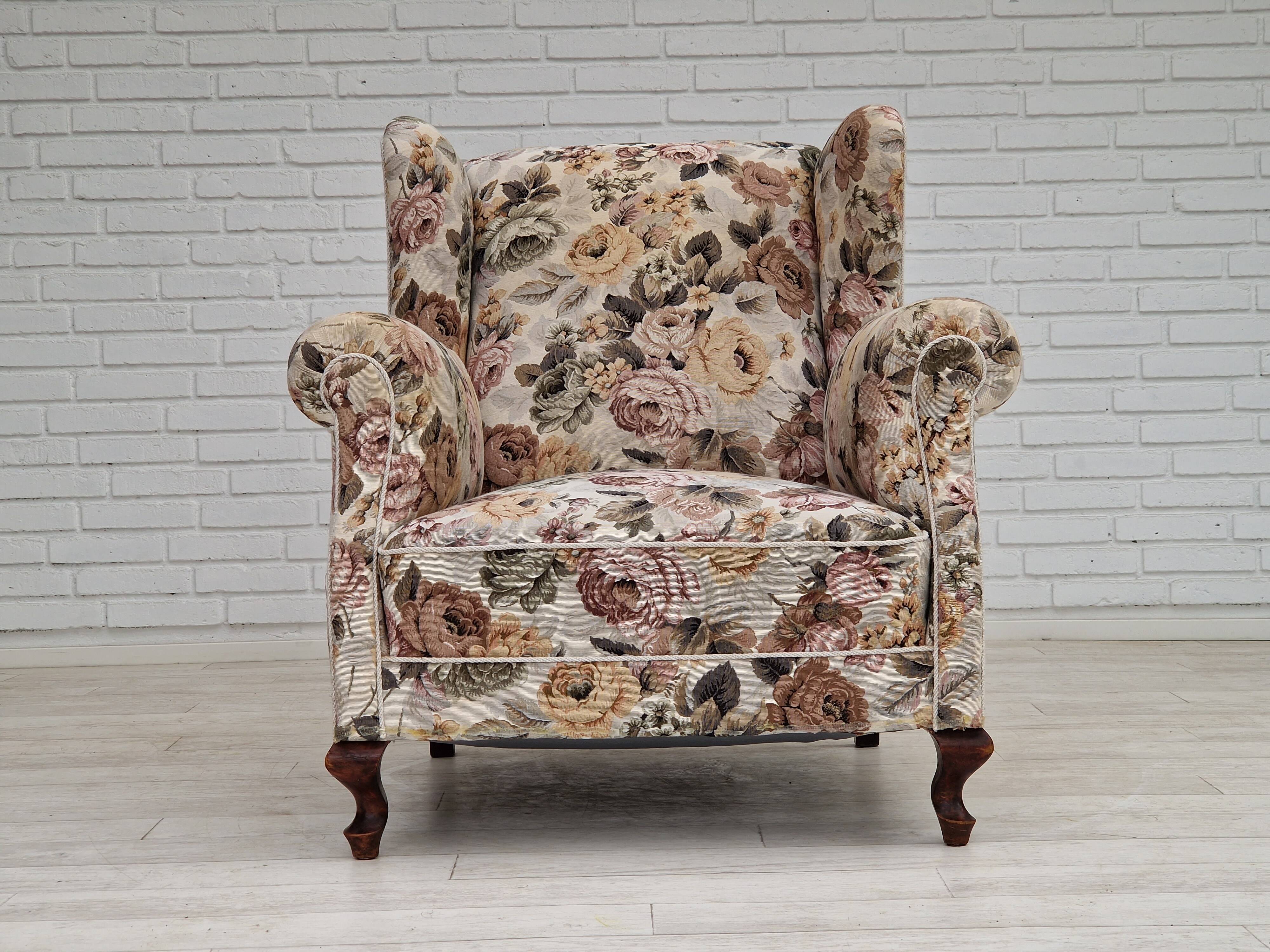 1950s Danish armchair in fabric