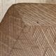 Table basse tripode forme feuille en chêne vintage