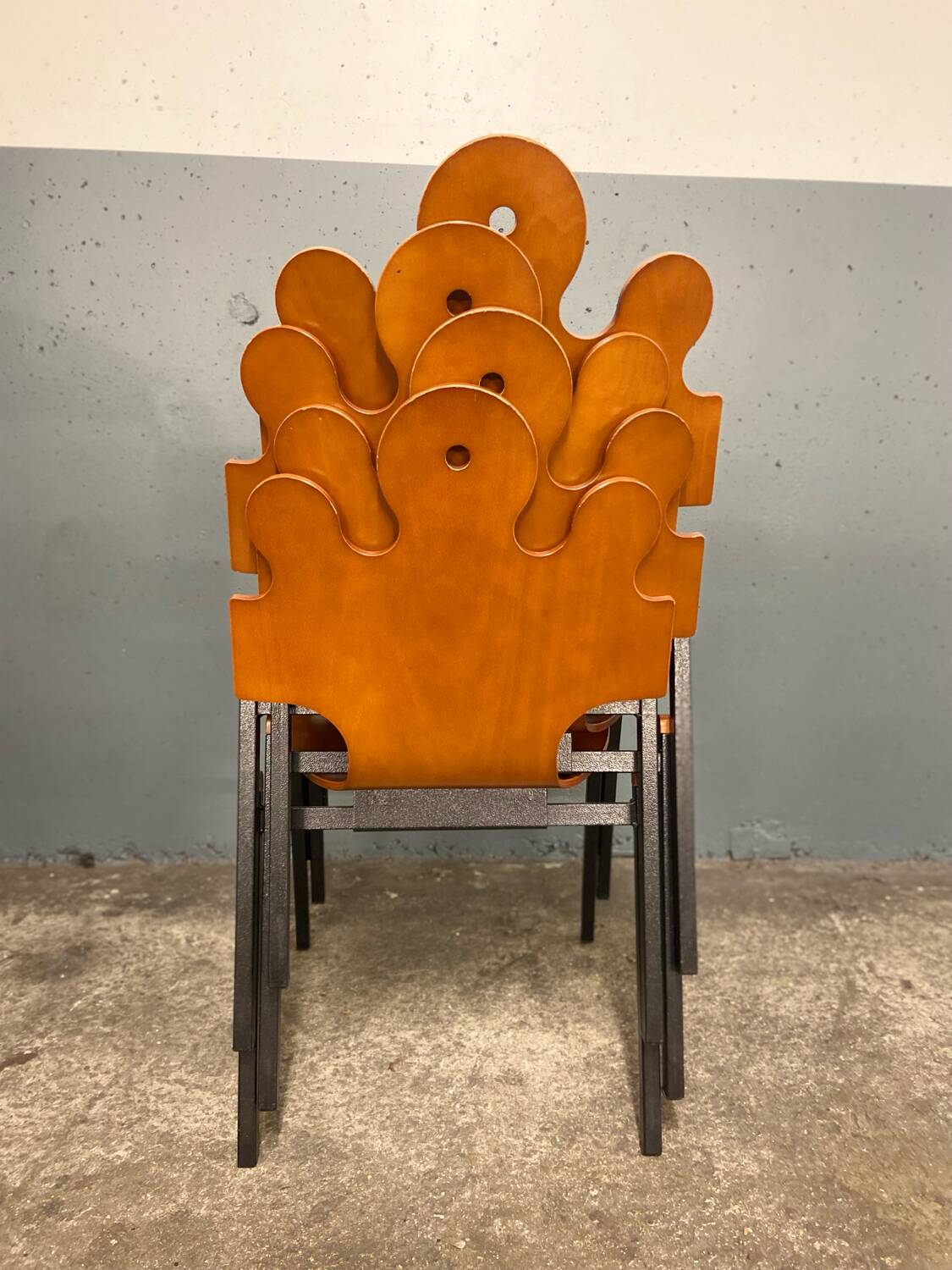 4 chaises "Puzzle", design by Essaime, France 1995