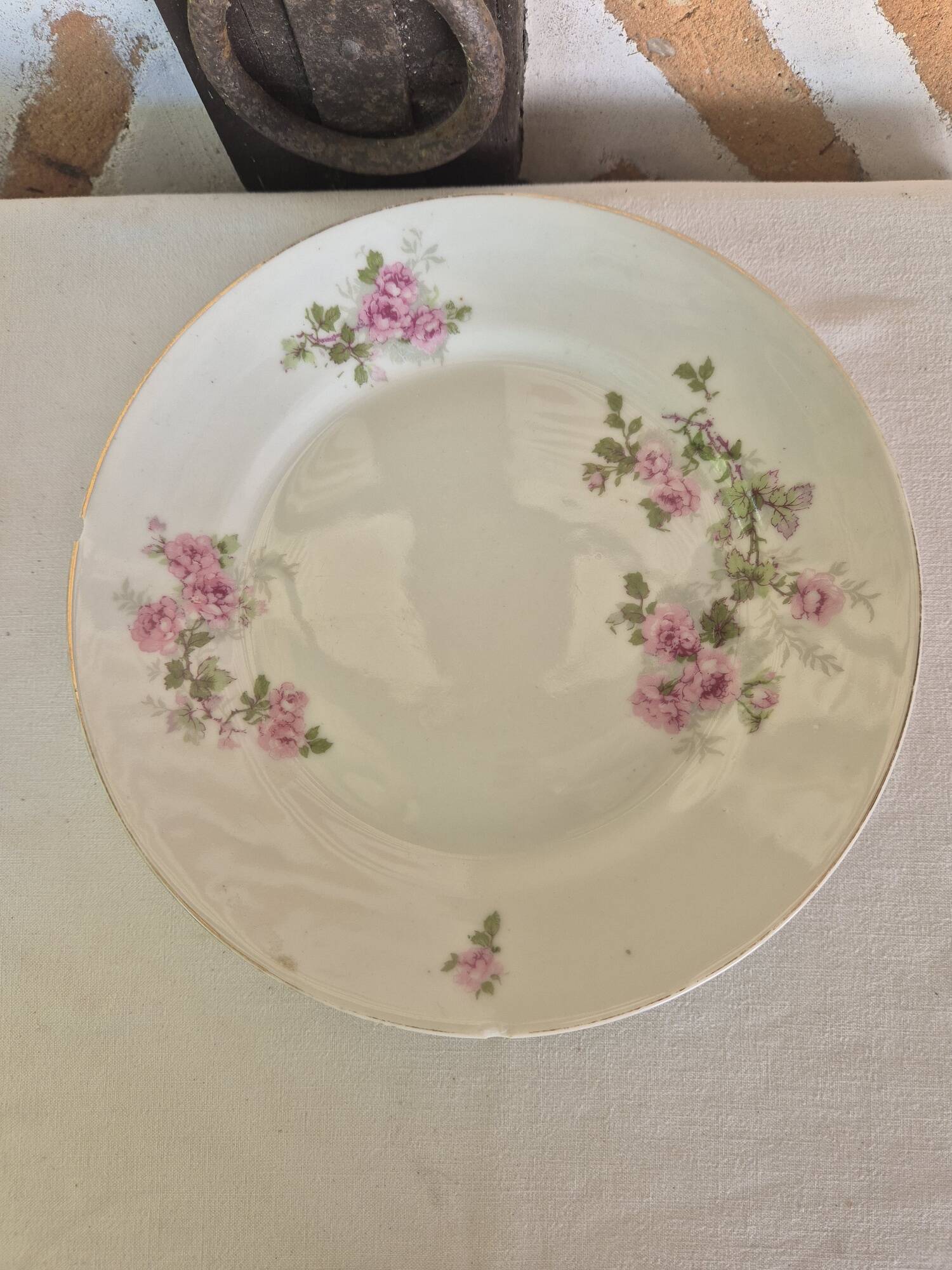 Pair of antique compote dishes