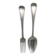 Antique Dutch Silver Fork And Spoon From Kempen, early 1900s