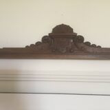 Old wooden pediment