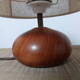 Wooden ball lamp 1970 brutalist modernist