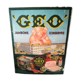 Advertising poster cannery - charcuterie Geo