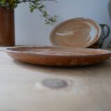 Lot 10 dessert plates in sandstone
