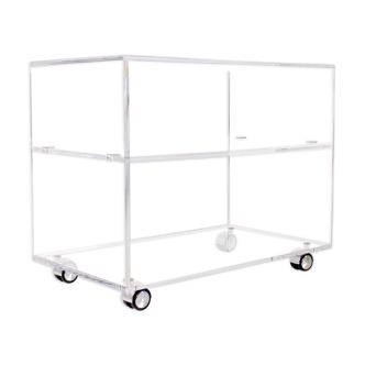 Desserte trolley en plexi